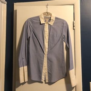 J. Crew size 00 blue button down with French cuffs